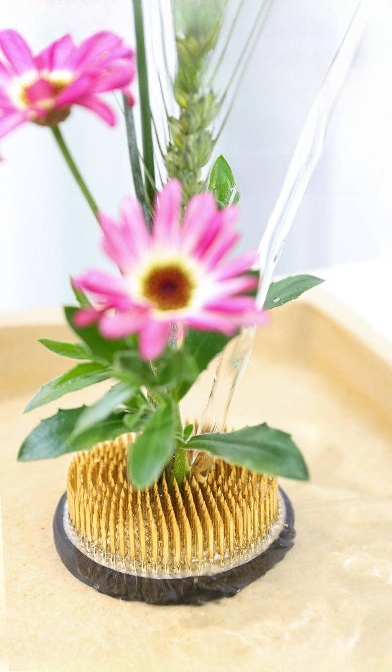 Gohobi Ikebana Kenzan Edelstahl Blumenständer Blumenhalter