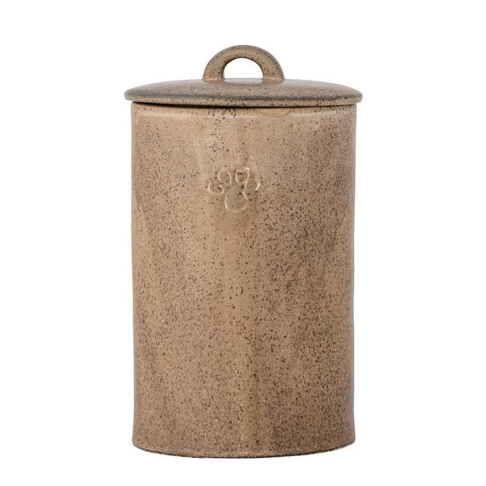 Buddy Pet Jar mit Deckel, Braun, Steinzeug