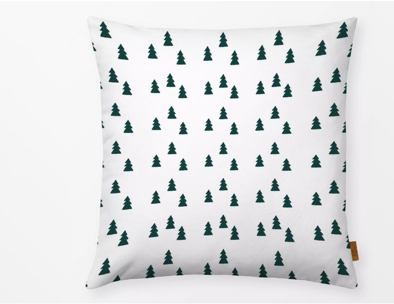 Kissen textilwerk Christmas Trees dunkelgrün