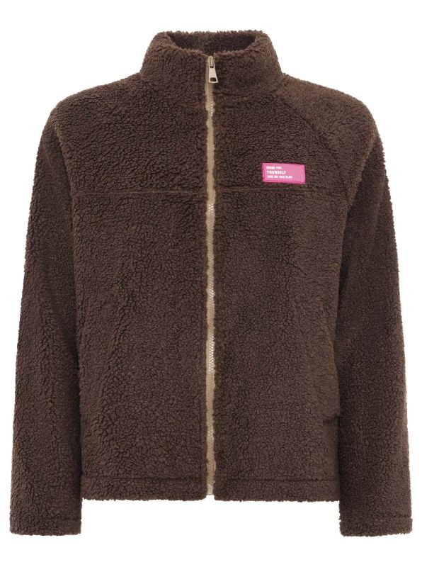 Teddy Flecee Jacke Dress S/M braun