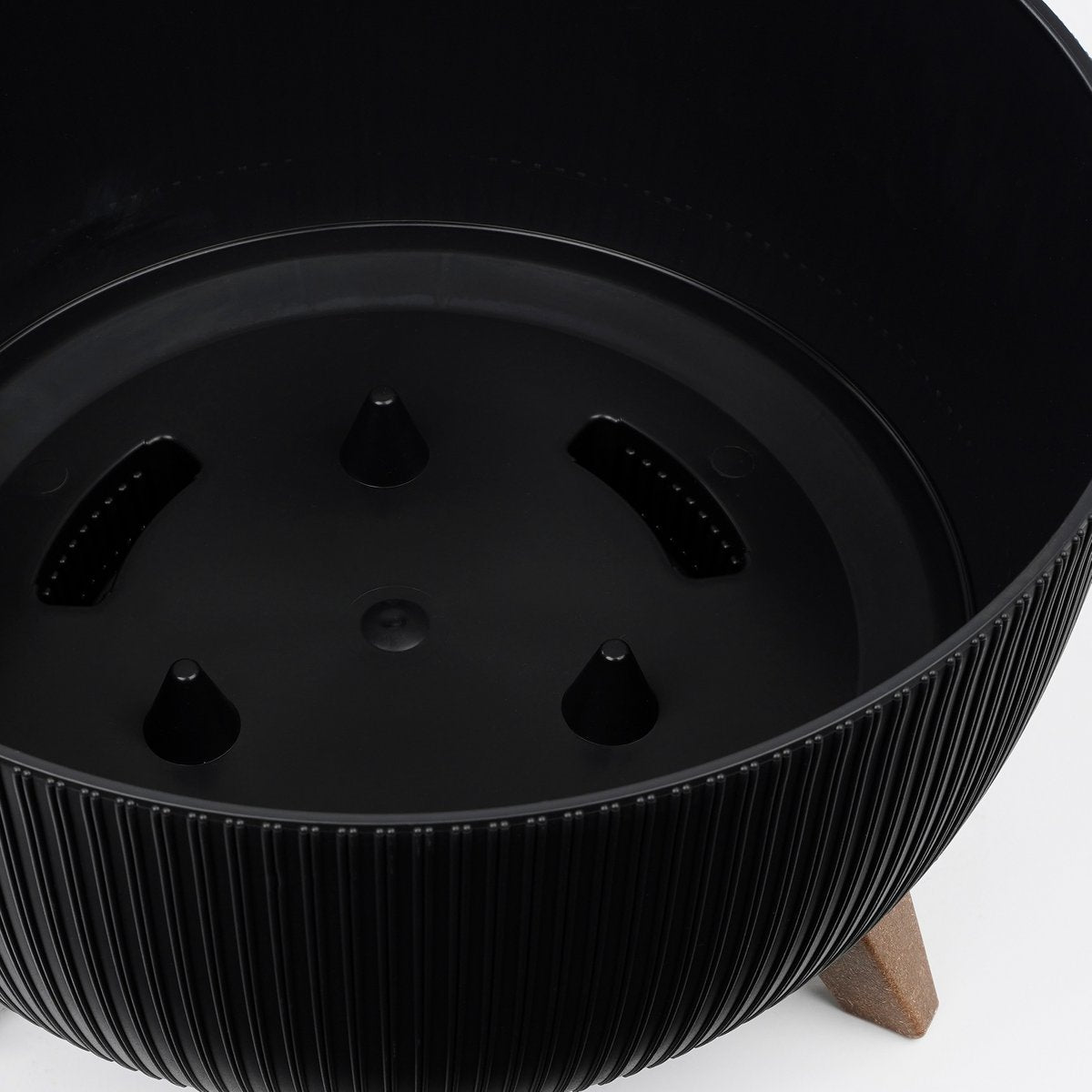 Blumentopf Doppio H20,5 x Ø40 cm – recycelter Kunststoff