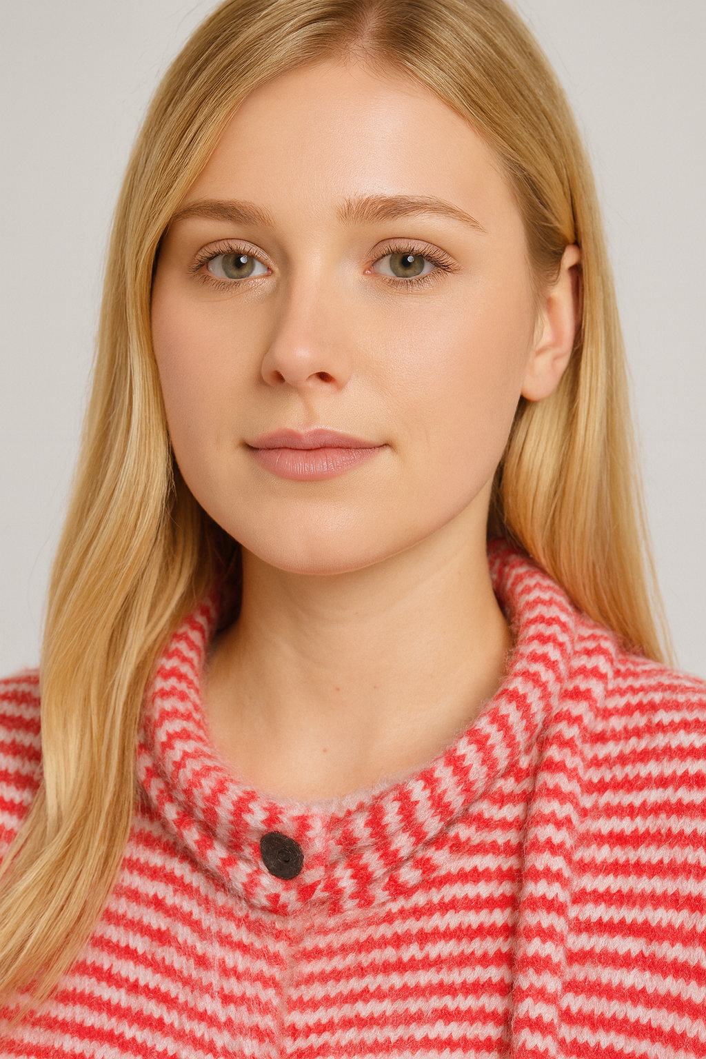 Cocoon-Cardigan mit passendem feinem Schal AP165 Rot