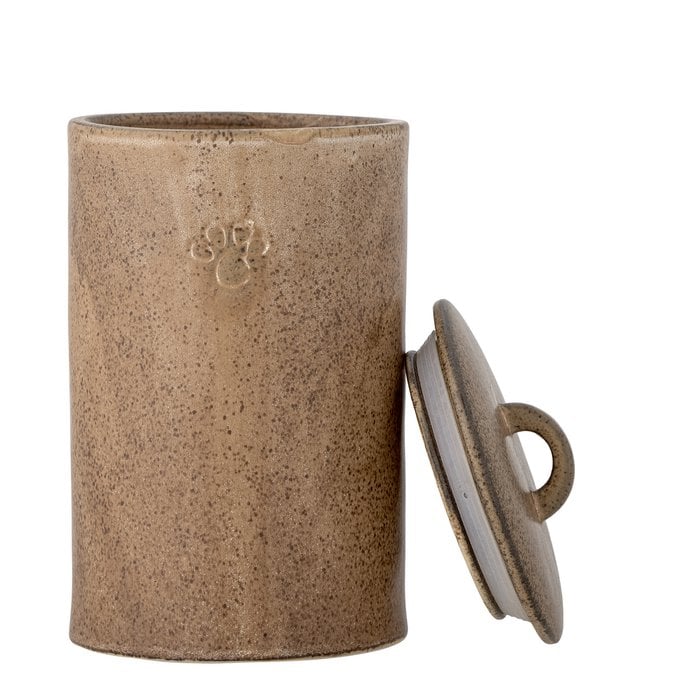 Buddy Pet Jar mit Deckel, Braun, Steinzeug