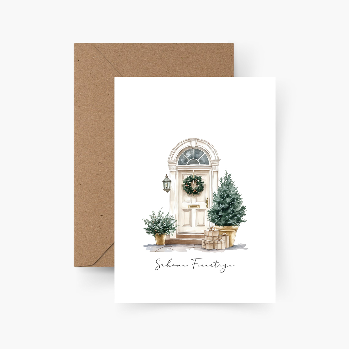 Schöne Feiertage Weihnachten Karte | Postkarte A6