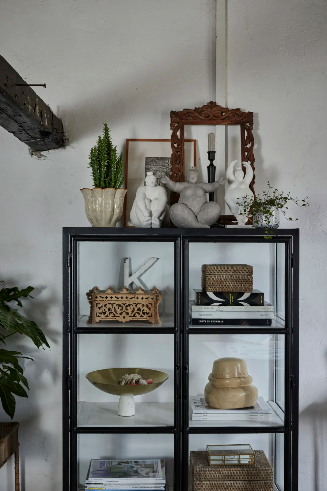 Serafina Dekoration Frau H28 cm. weiss