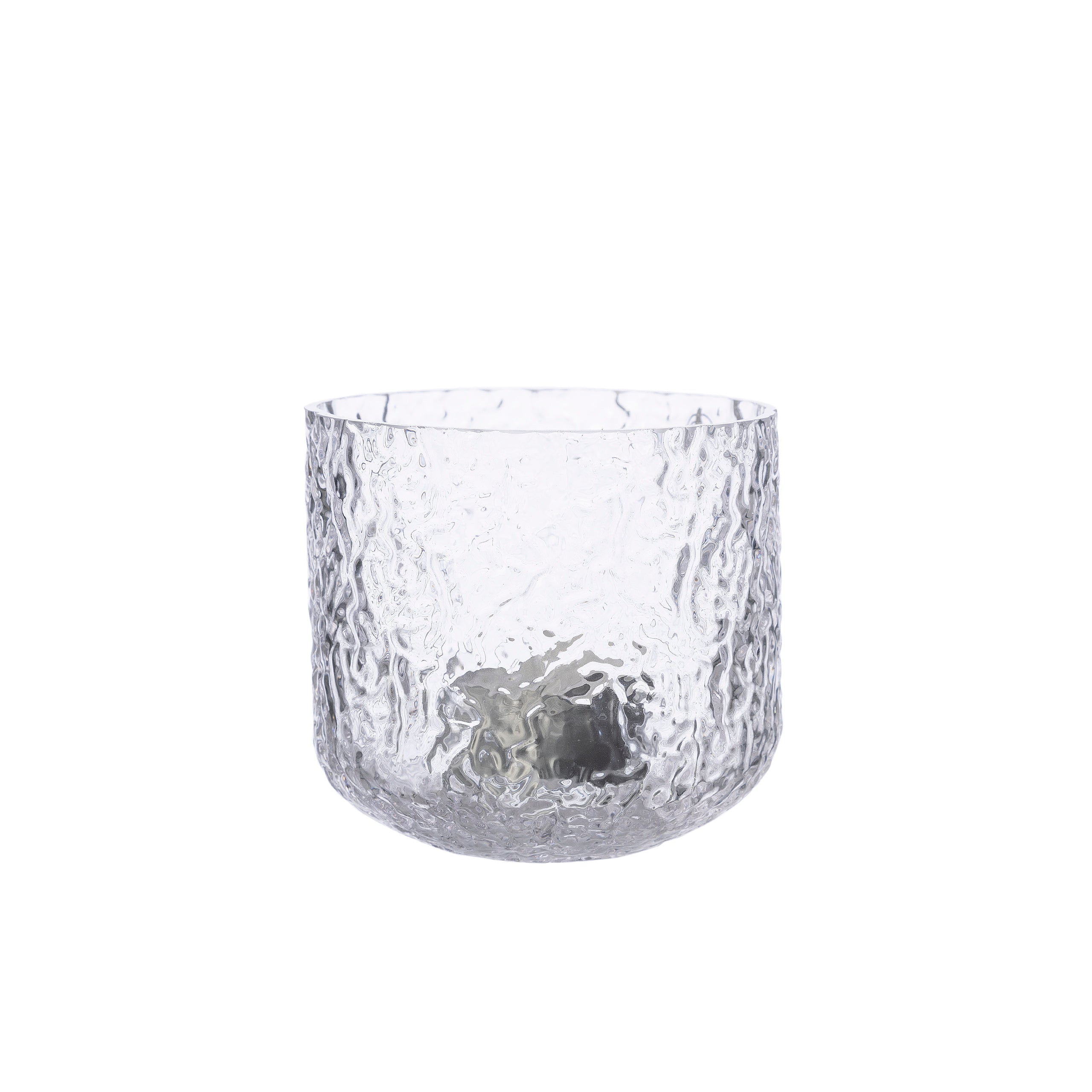 Windlicht aus Glas gemustert verschiedene Größen