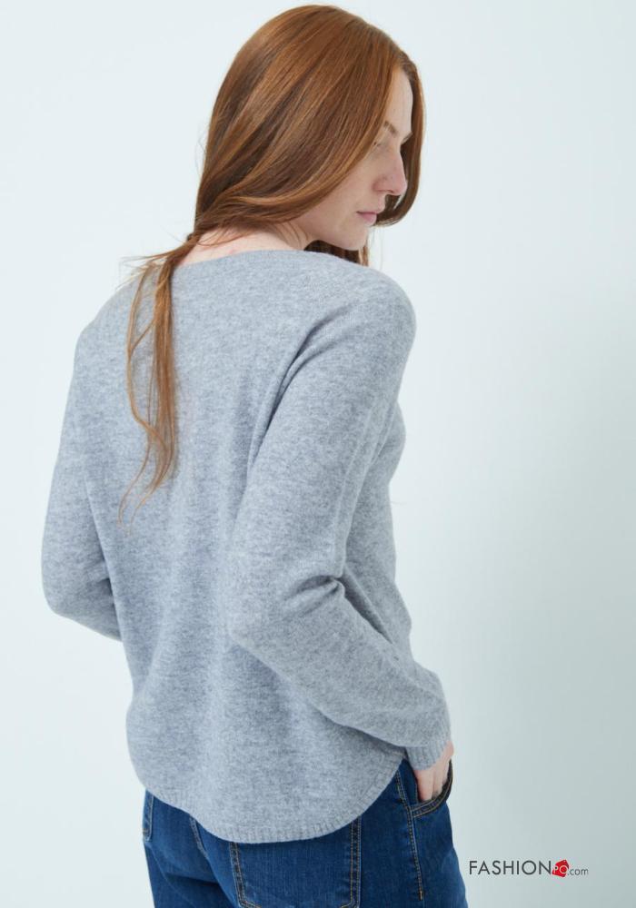 Strickpullover aus Kaschmir Mischung