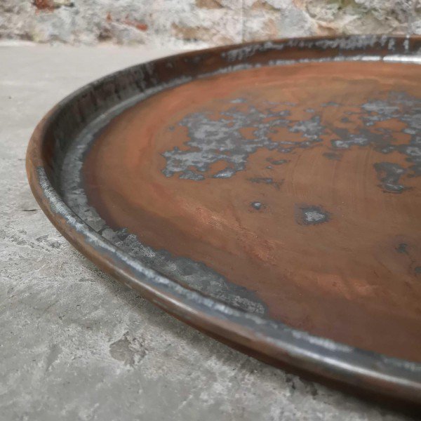 Inda Eisen / Metall Tablett rost