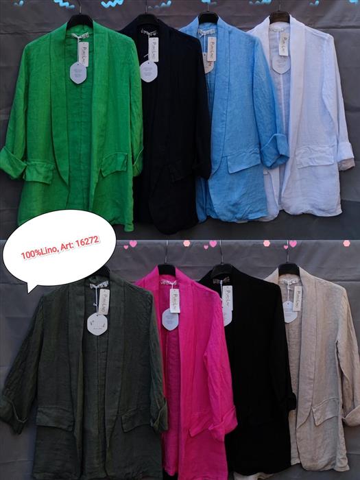 Leinen Jacke Blazer