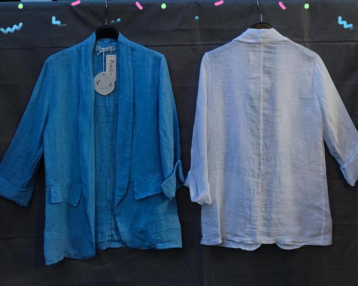Leinen Jacke Blazer