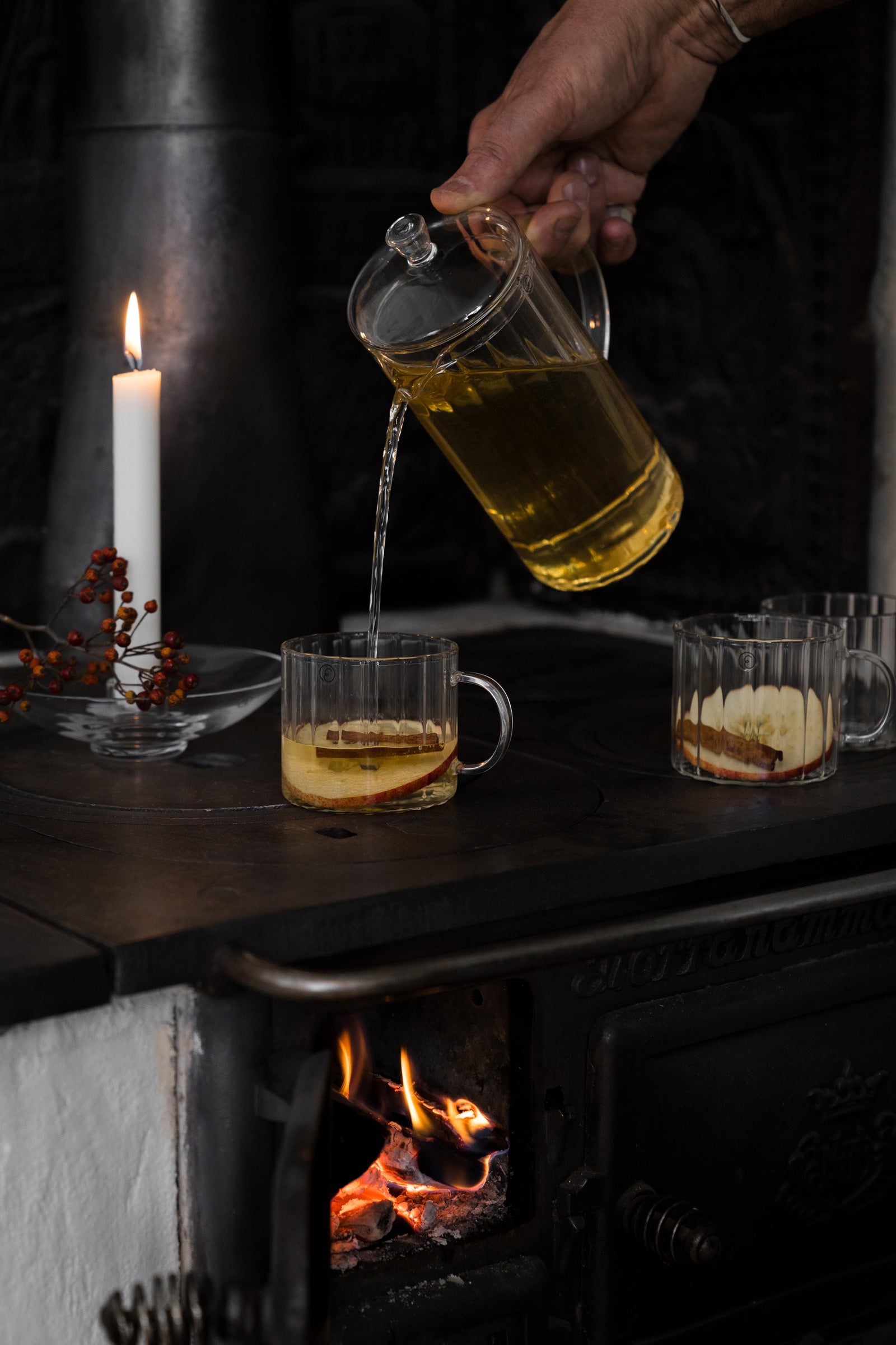 Glaskanne D10 H27,5 gerillt ERNST