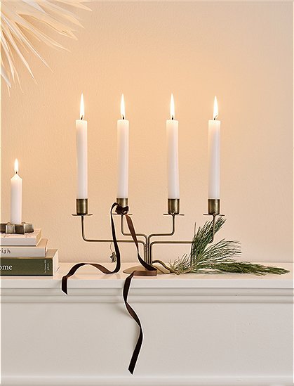 Kerzenhalter f/4 x 2,2 cm Kerzen Stylish Christmas