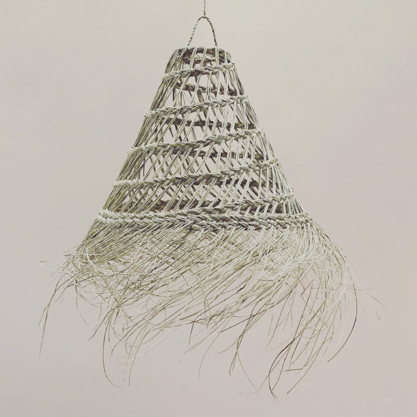 Lampenschirm Seegras Cone Mittel