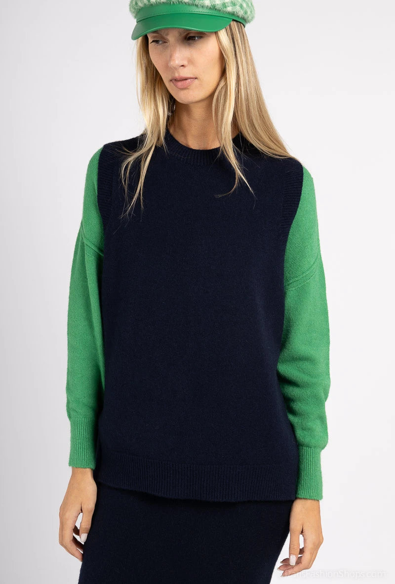 Ärmelloser Strickpullover Pullunder