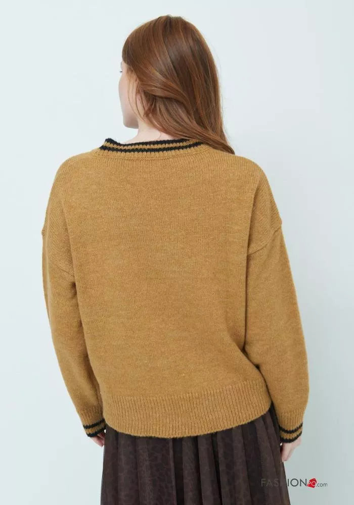 Strickpullover aus Wollmischung
