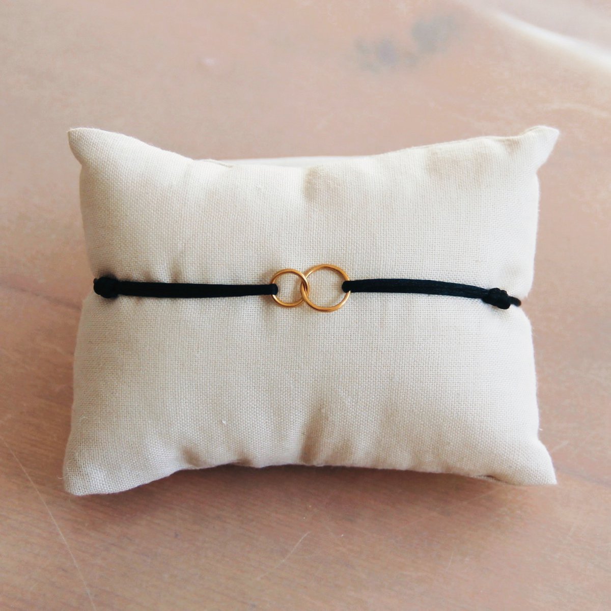 Infinity Satin - Armband schwarz
