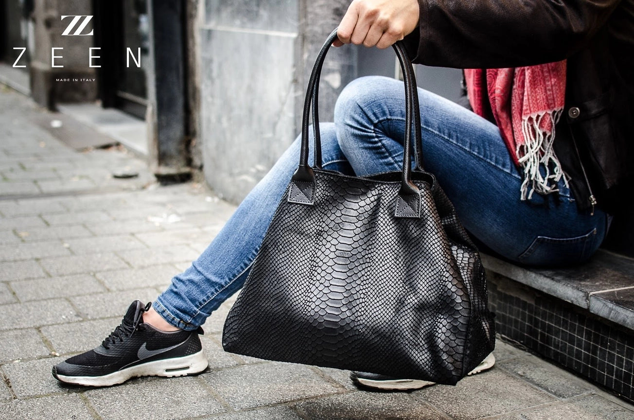 Kroko Shopper Tasche LOLA