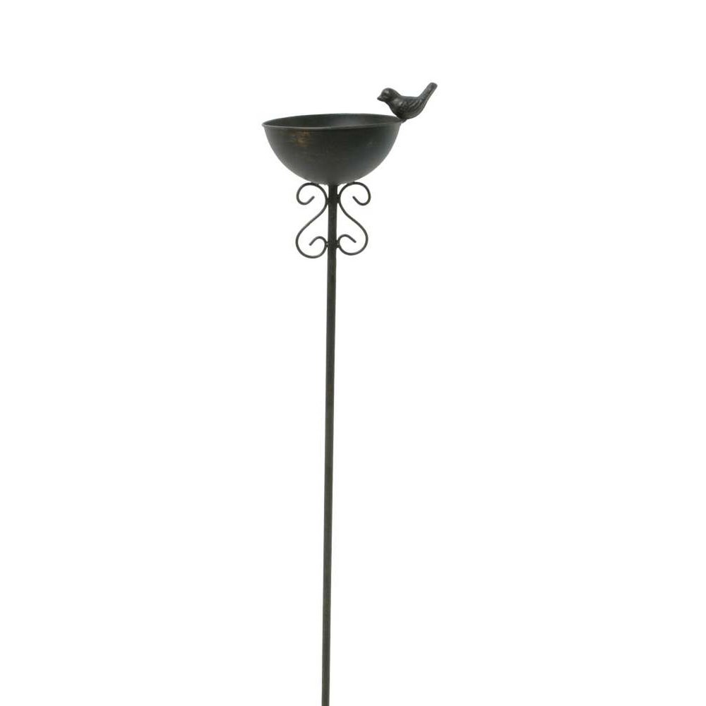 Vogeltränke am Stab schwarz