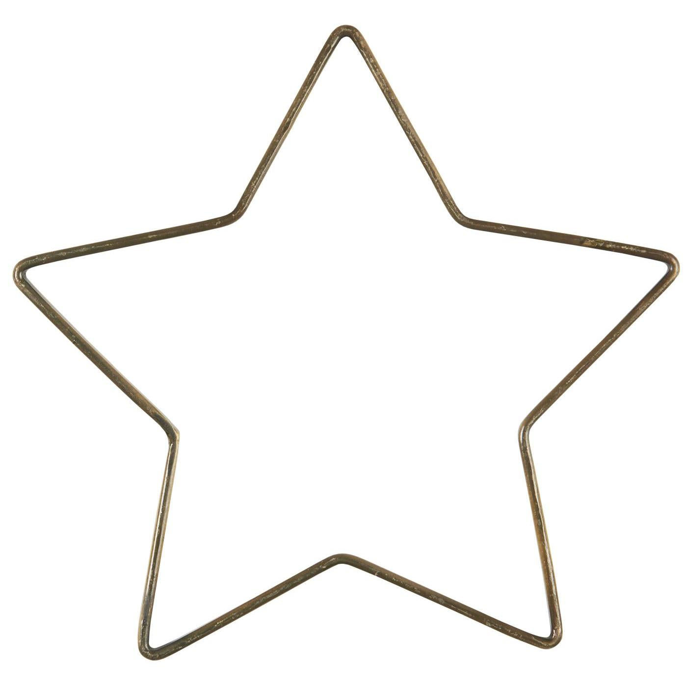 Stern Stella flaches Metall klein