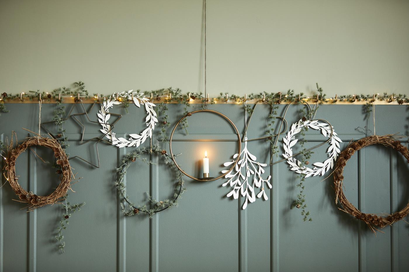 Stern Stella flaches Metall klein