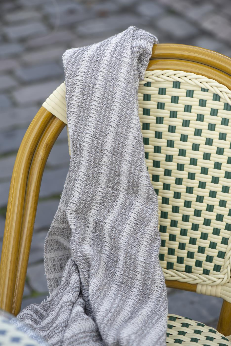 Plaid Creme / natur Streifenmuster