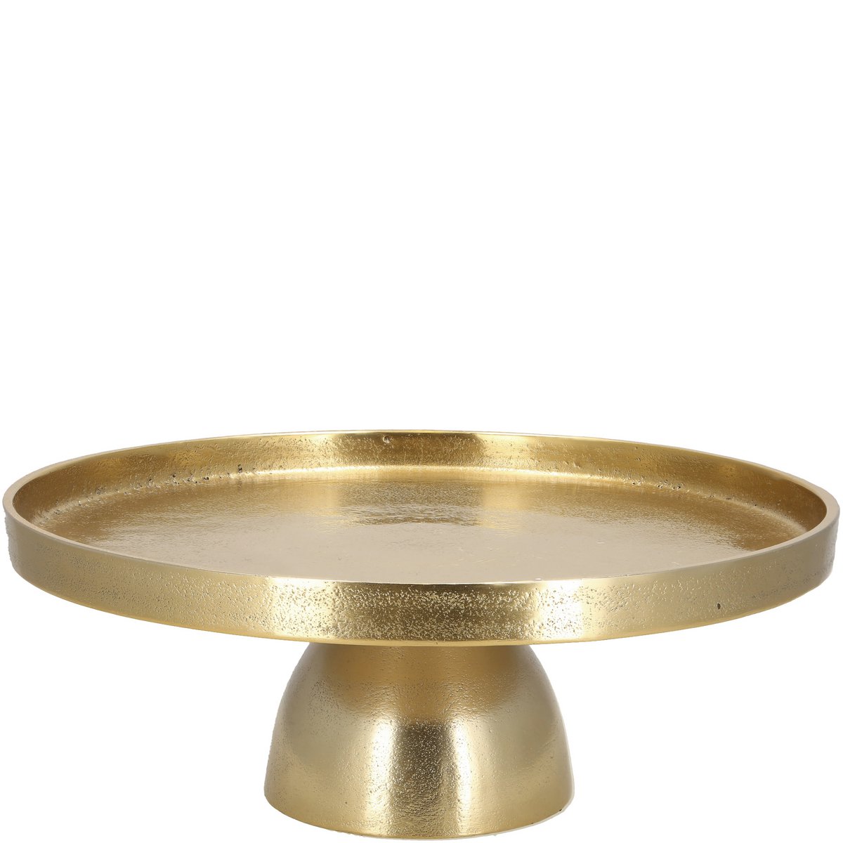 Metall Teller Marcy auf Fuß, D32cm, H12cm, gold