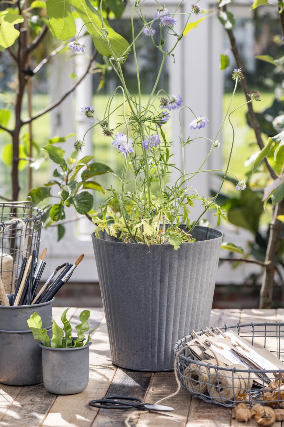 Topf mit Rillen konisch