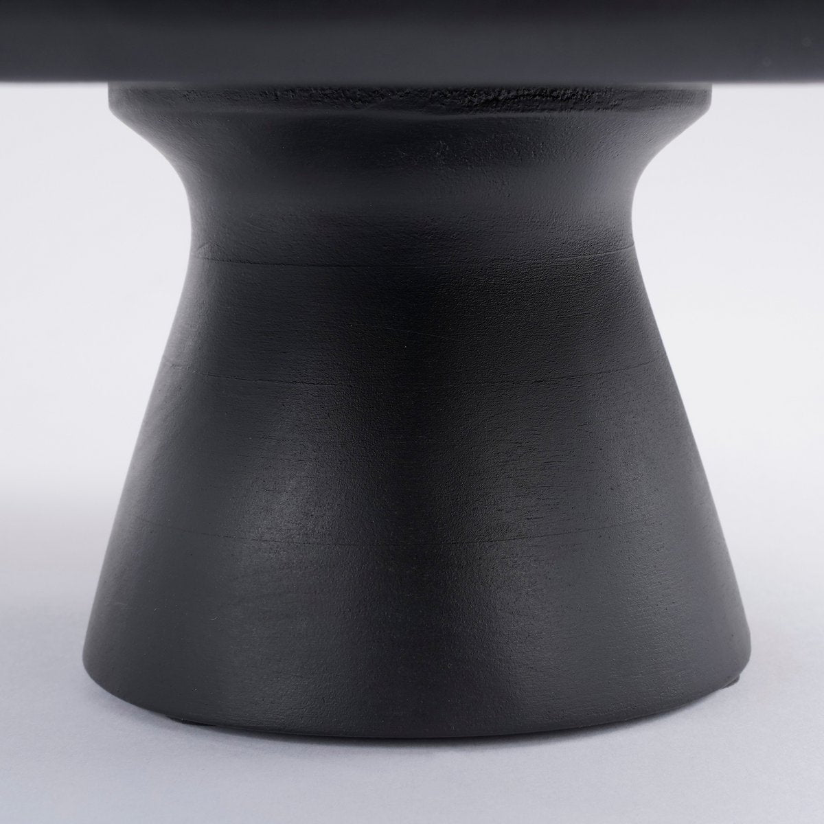 Tortenplatte Tablett  Mangoholz – Schwarz