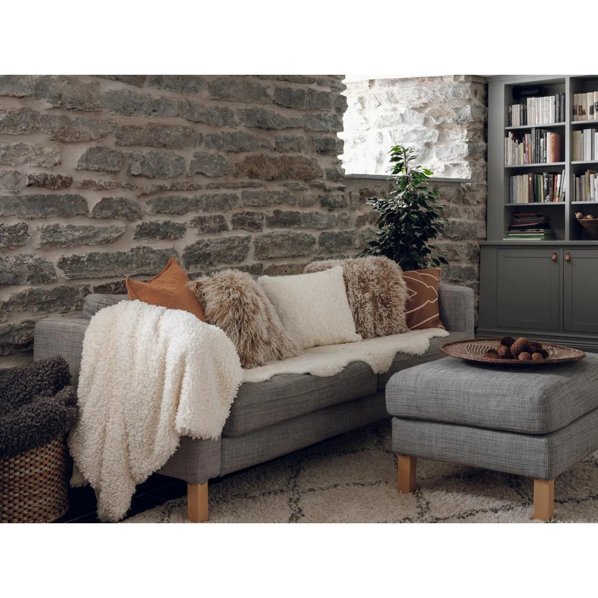 Ulli Decke Elfenbein Skinwille Home