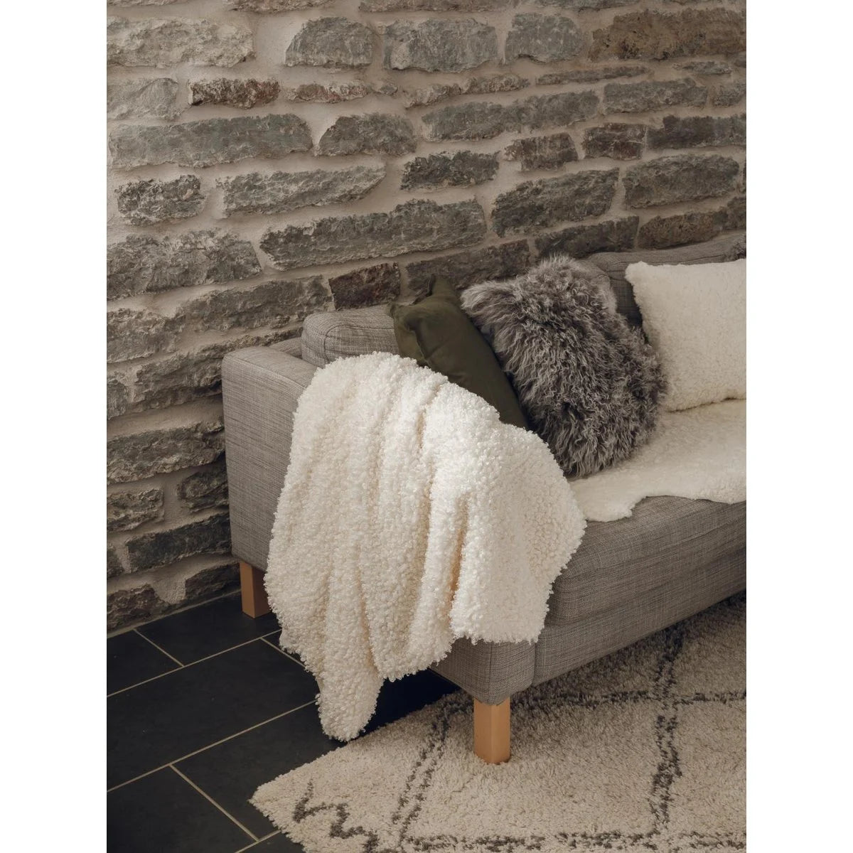 Ulli Decke Elfenbein Skinwille Home