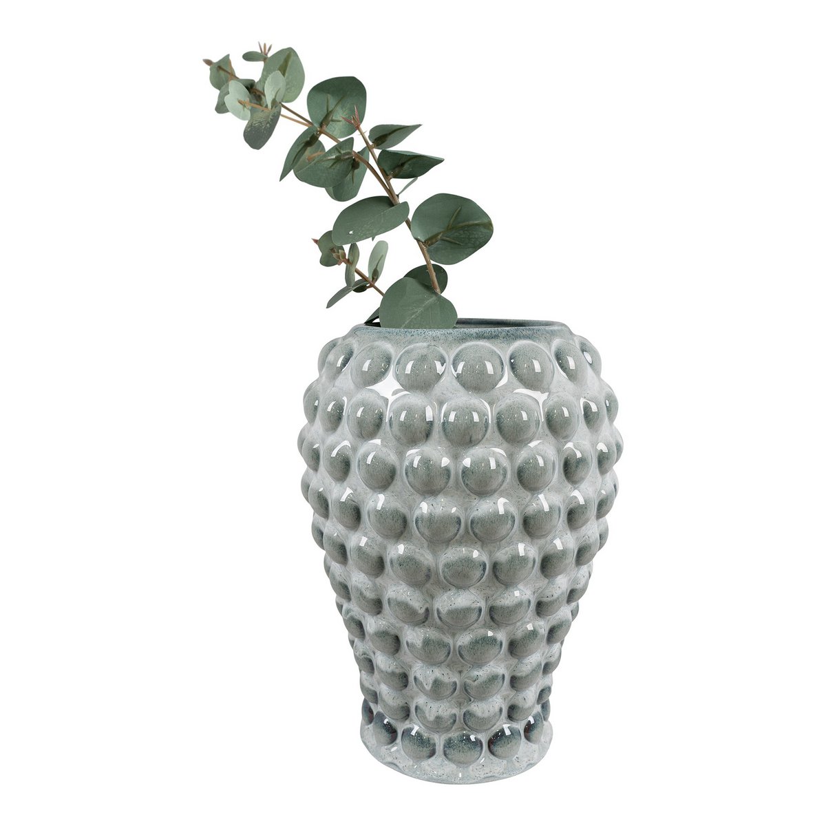 Vase aus Keramik blau