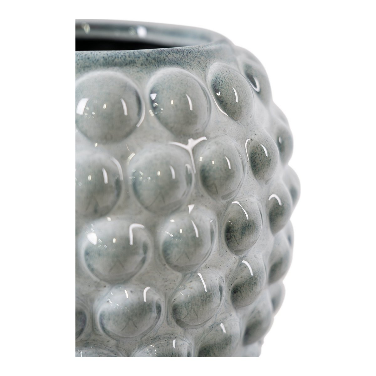 Vase aus Keramik blau