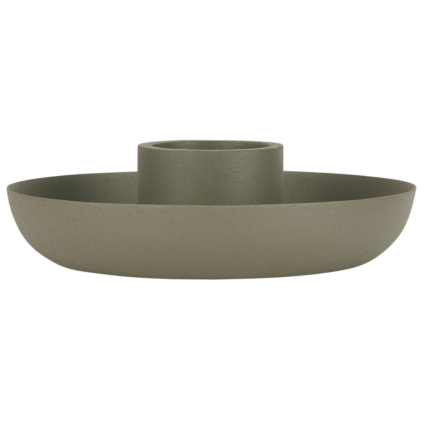 Kerzenhalter staubig grün ib laursen 3,8cm