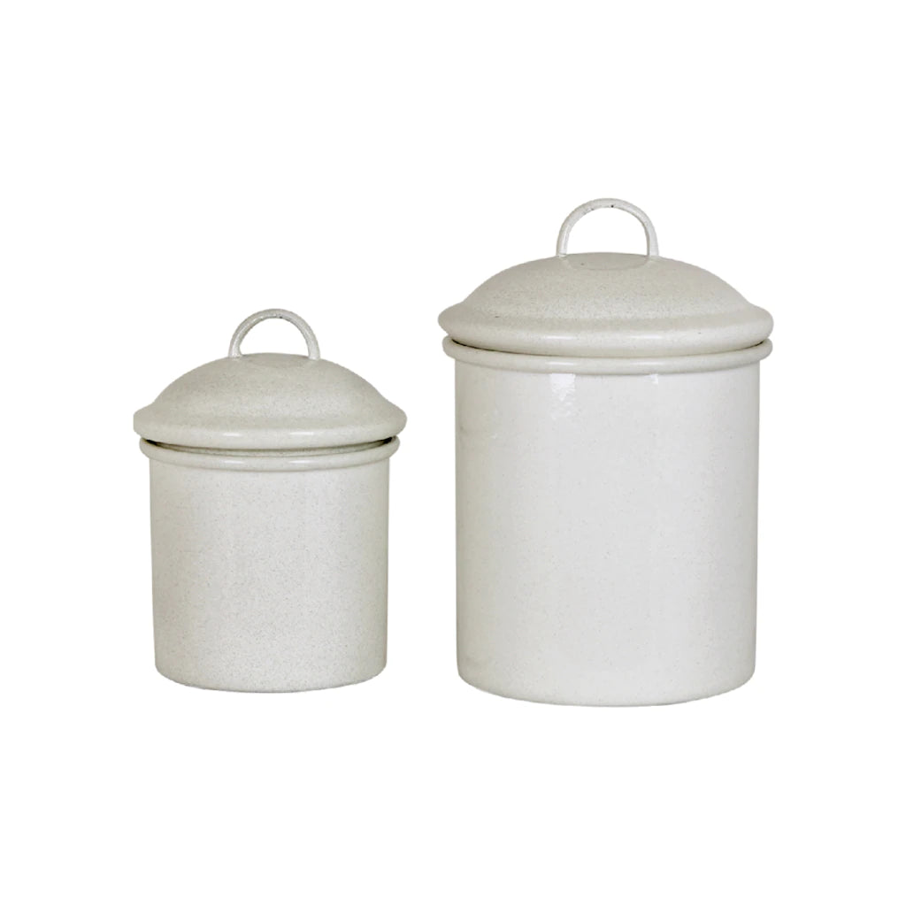 Tin Ingrid Antique White 2er Set Strömshaga