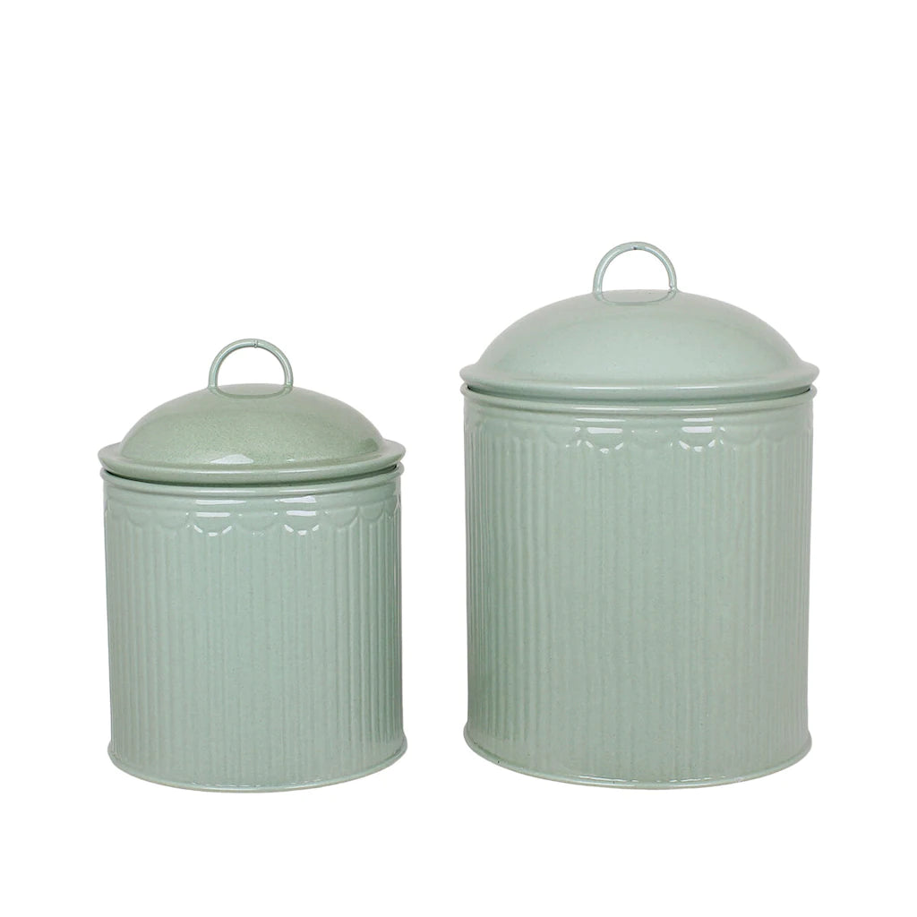 Tin Ingrid Stripe Hellgrün 2er Set