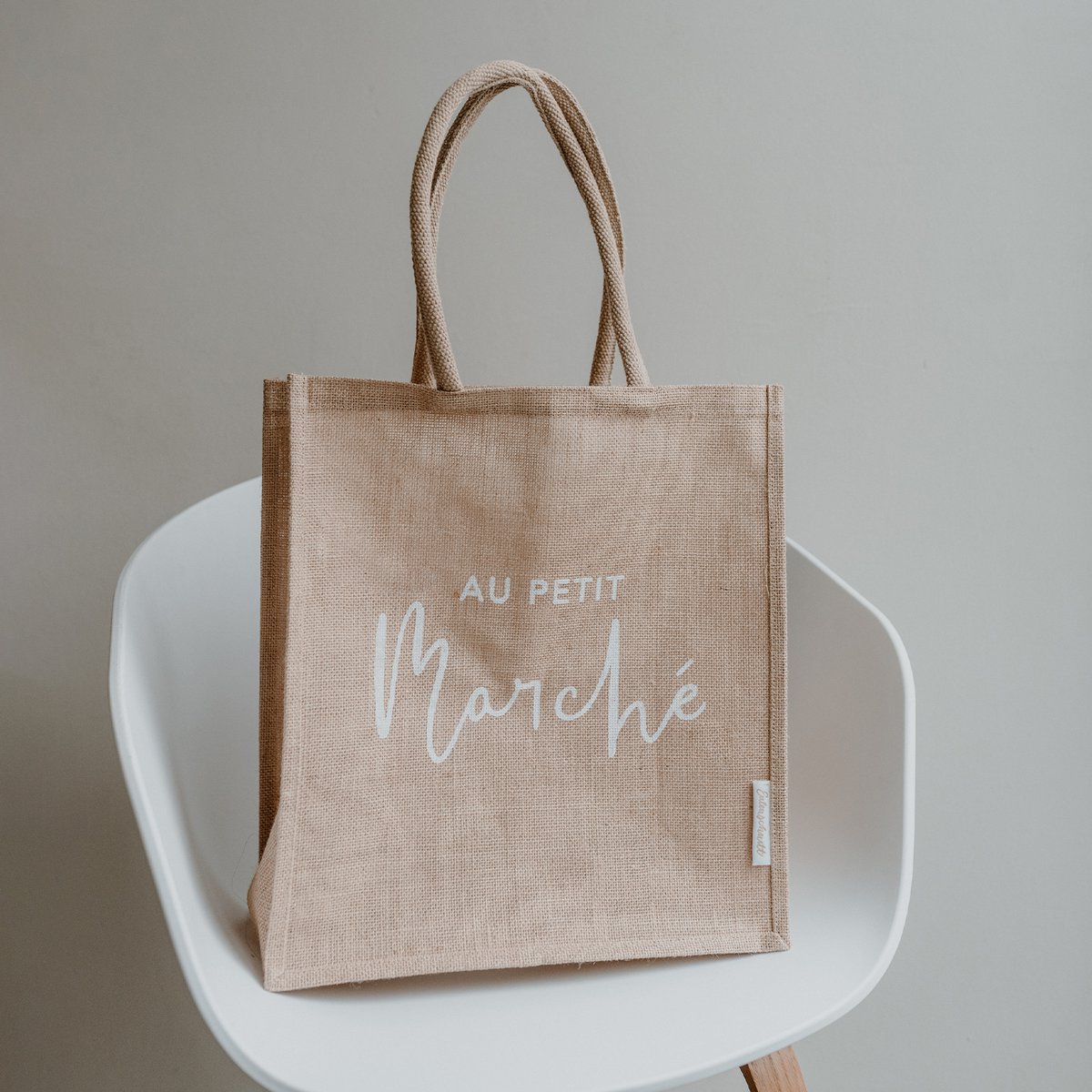 Jute Shopper au petit marché natur