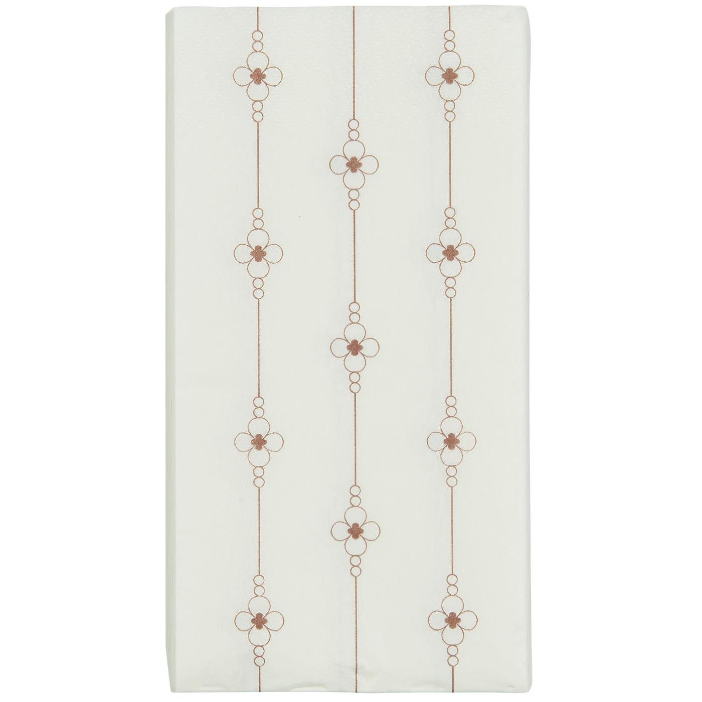 Serviette flower lines burned rose 16 Stck