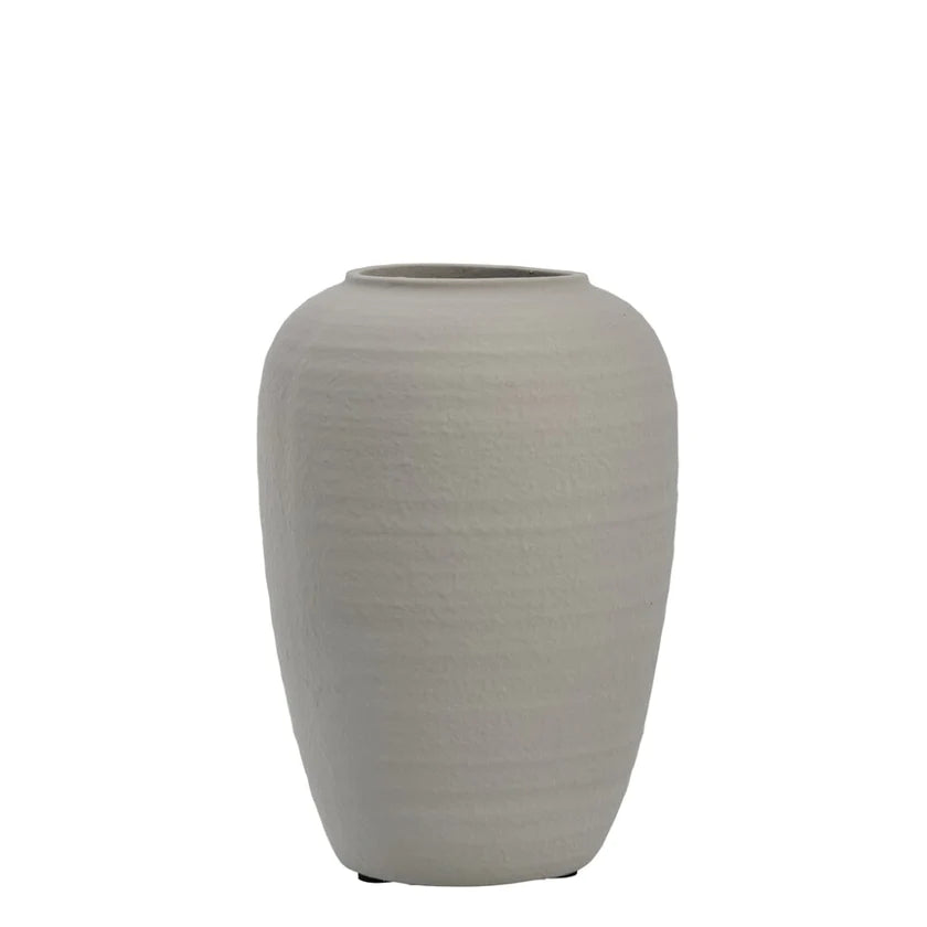 Catia Dekorationsvase H27 cm. silber grau