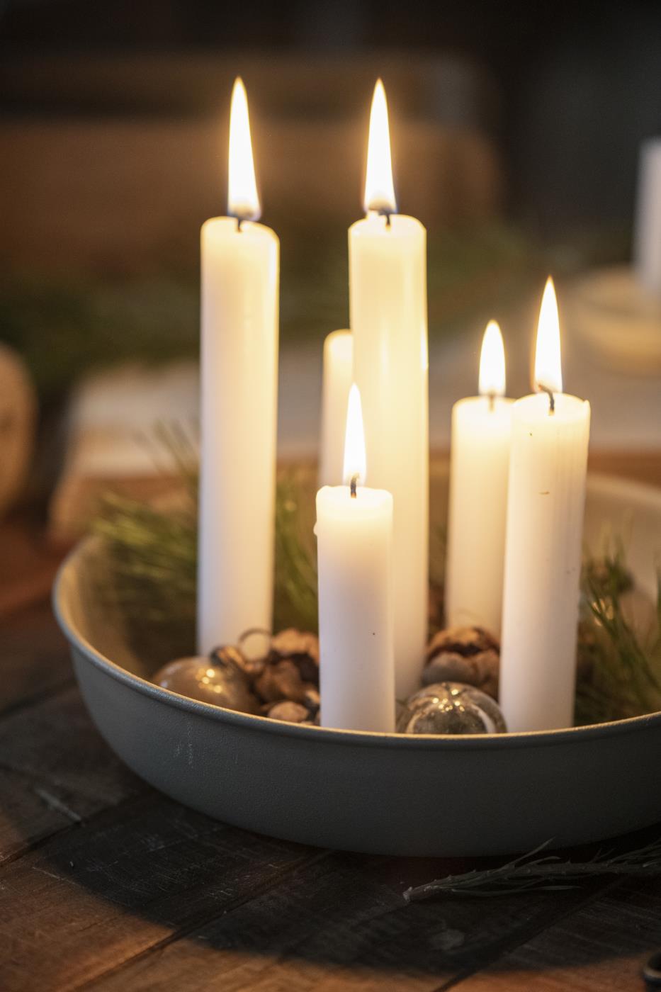 Metallschale gross staubig grün NON FOOD