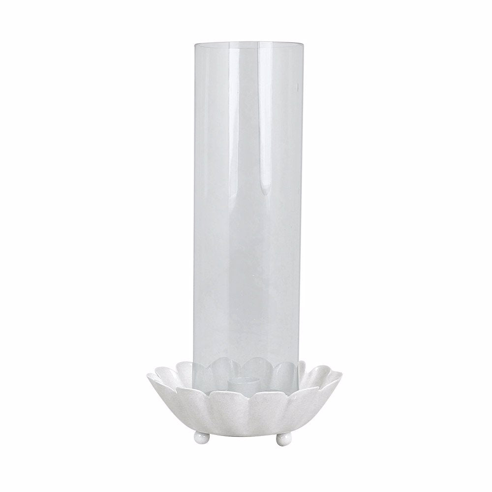 Kerzenhalter Glass Pipe Ingrid Antique white