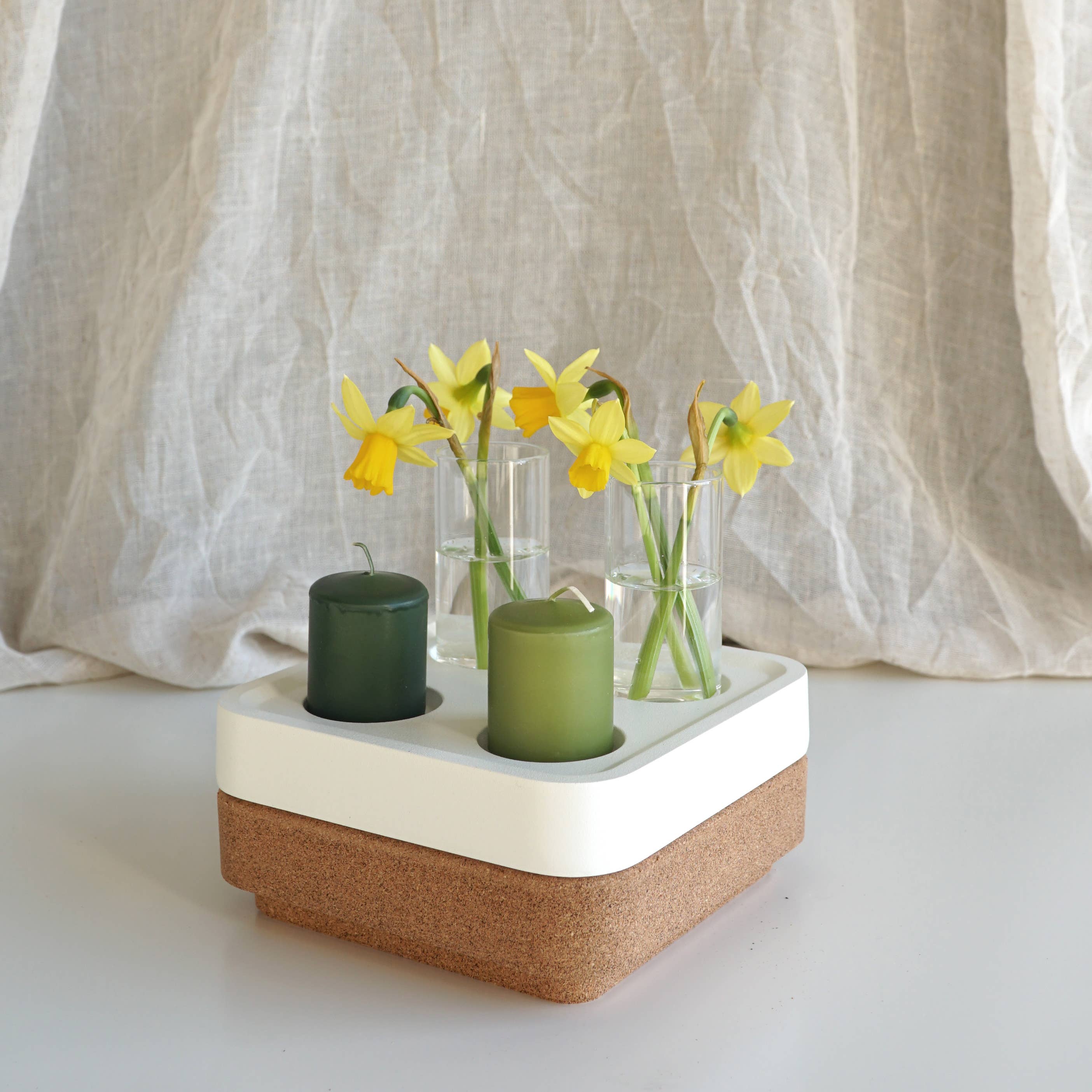 Mini-Vasen für Stumpastaken-Kerzenhalter 2er-Pack