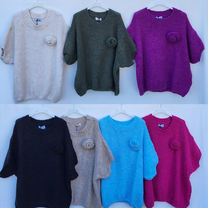 Pullover mit Rose