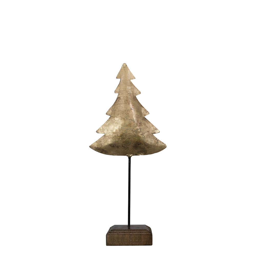 Stehender Weihnachtsbaum gold