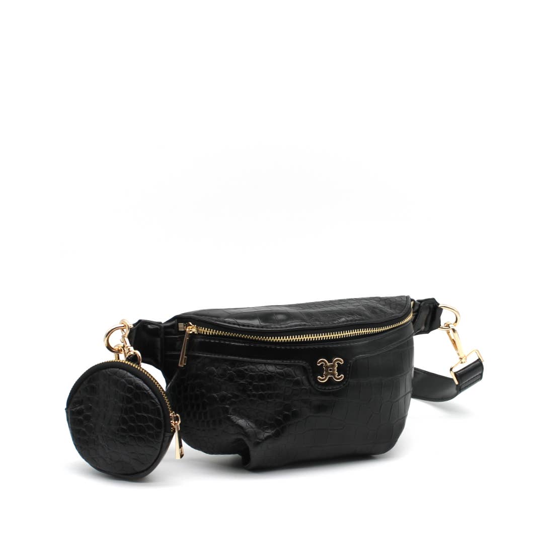 Gürteltasche Croco CC Logo