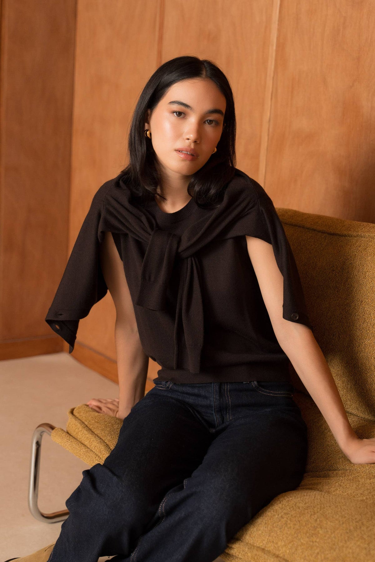 Twinset 100% Merinowolle Gilet & ärmelloser Pullover