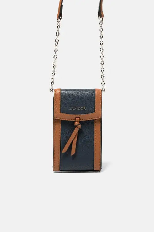 Zweifarbige Geldbörse in Lederoptik (483767-47)