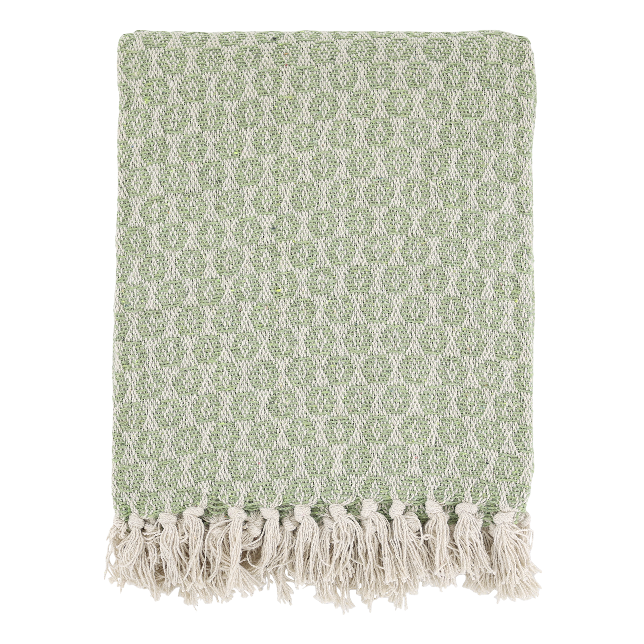 Decke grün Chick Antique L150/B130 cm