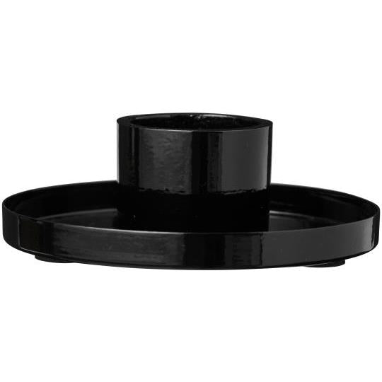 Kerzenhalter f/3,8 cm Kerze glänzend schwarz