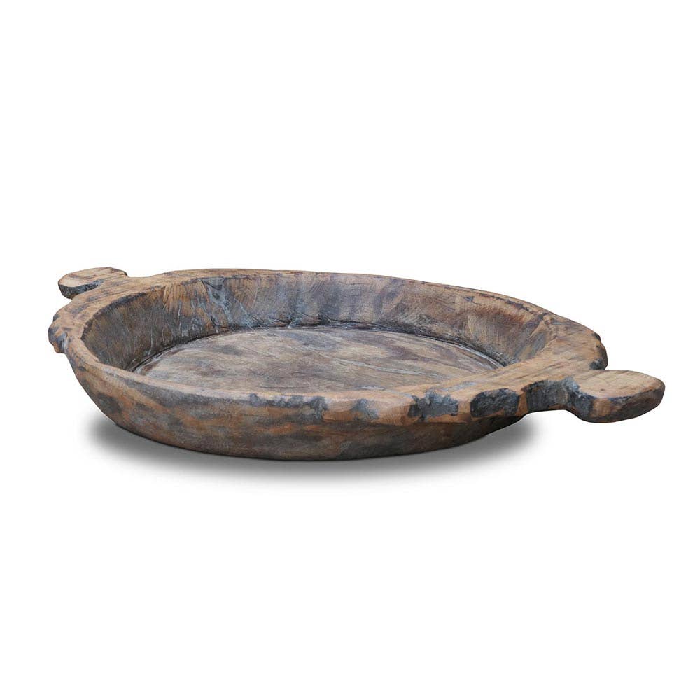 Holz schale Chapati mit griff