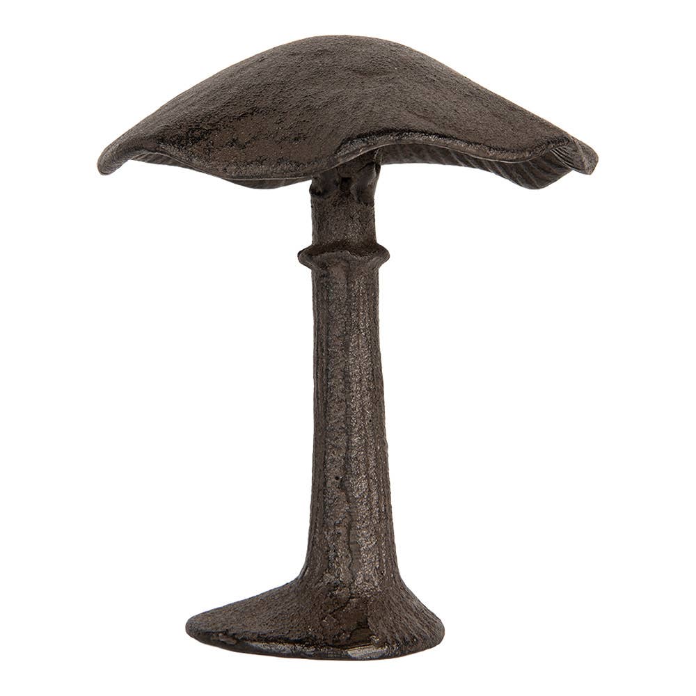 Dekorative Figur Pilz 12x11x14 cm Braun Metall